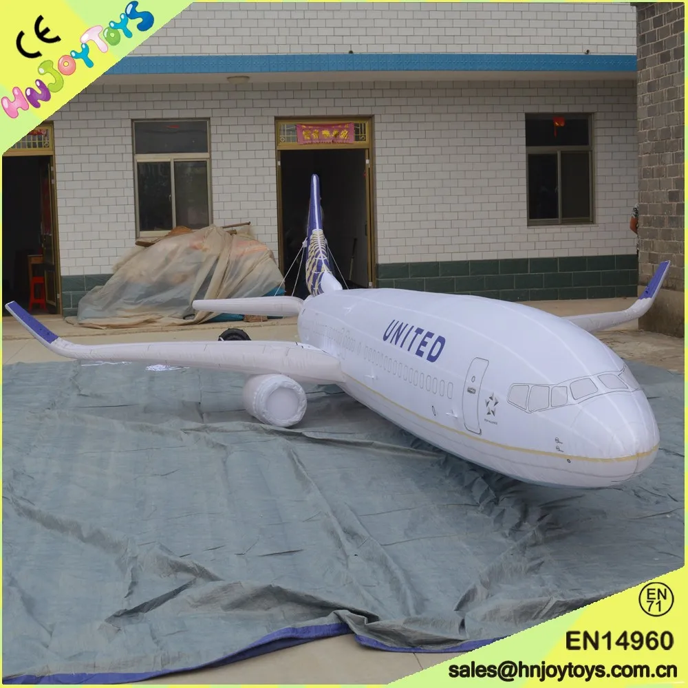 Custom Inflatable Sky Fighter Jet PVC Airplane Model Advertising Inflatable Jet Plane Balloons