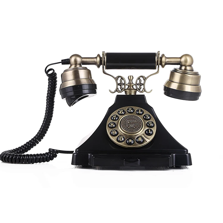Home Decor Vintage Telephone Rotary Dial Corded Phone
