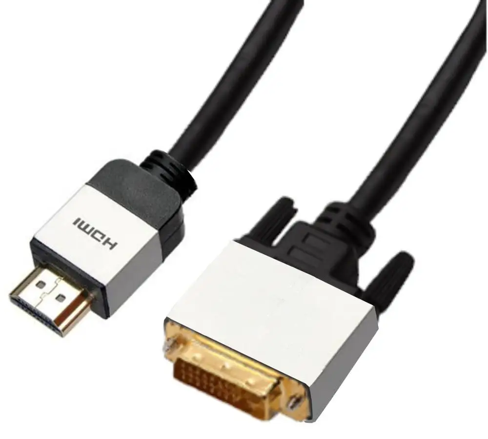 Auxus хит продаж алюминиевый корпус HDMI к DVI кабель для ноутбука