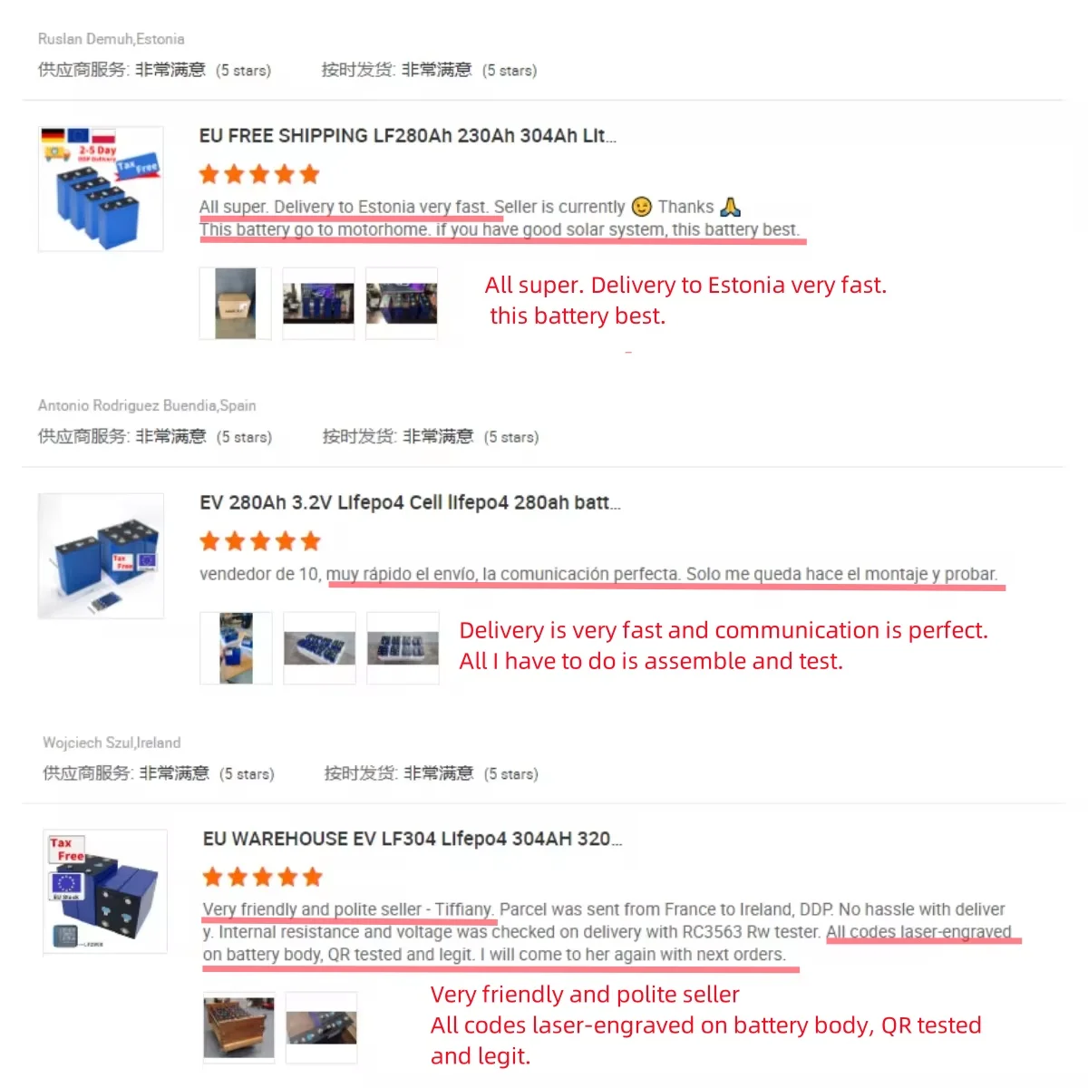 Poland Eu Stock 3.2V 50Ah 105Ah 230Ah 300Ah 304Ah 280Ah 314Ah Lifepo4 Battery Lithium Ion Cell For PV/Home Energy Storage System