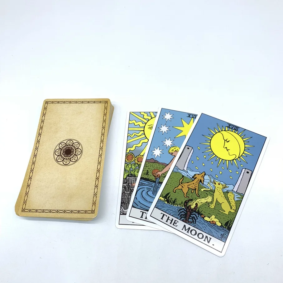 Free Sample Tarot Card With Guidebook High Quality Custom Printed Paper Tarot Oracle Card