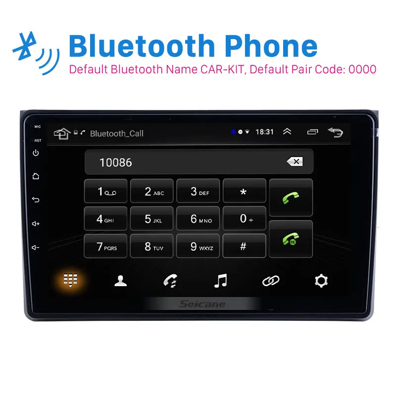 9 inch Android 9.1 for 2002 2003 2004-2008 Audi A4 Radio With HD Touchscreen GPS Navigation support Carplay DAB+ TPMS