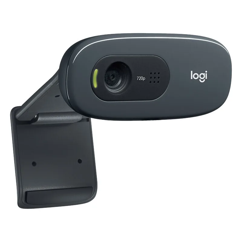 В наличии 100% оригинальная веб-камера Logitech C270 Hd Vid 720p Встроенный микрофон Usb2.0 Мини Компьютерная камера для настольного компьютера