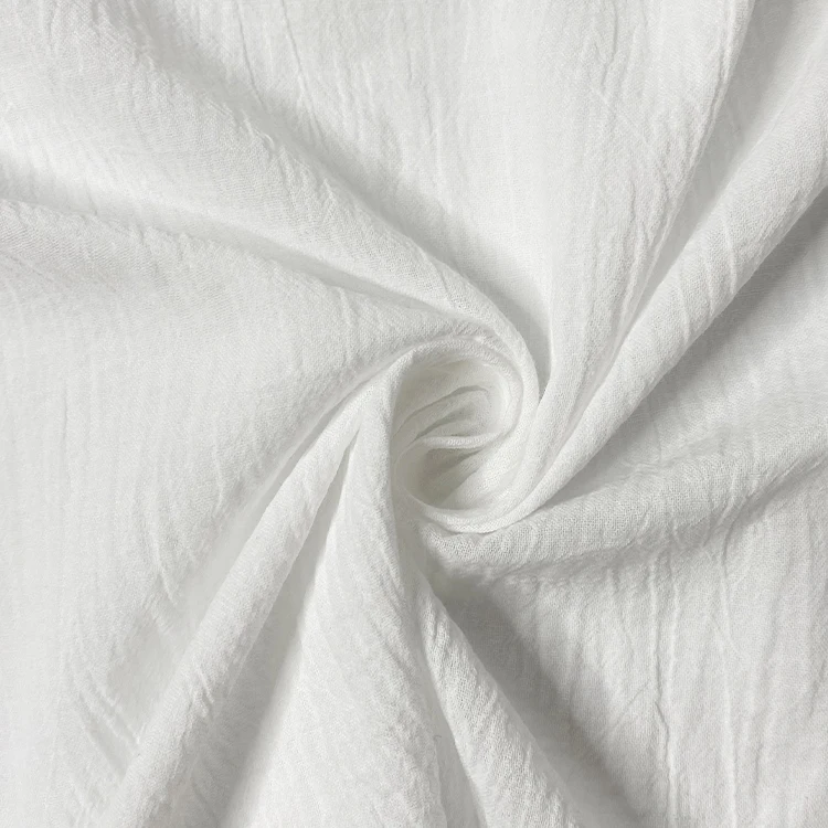 
Harvest woven GOTS 40s cotton sand washed crepe 100% cotton crepe dyed fabric accept custom printing 