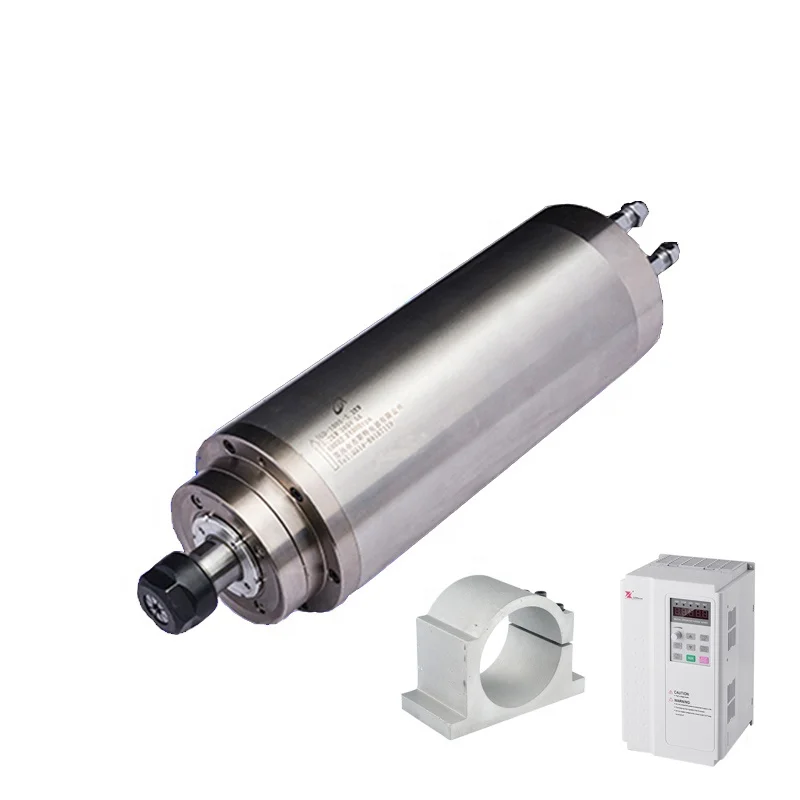 High speed 3KW ER20 24000rpm  CNC Spindle motor  Inverter and Bracket  Spindle suit
