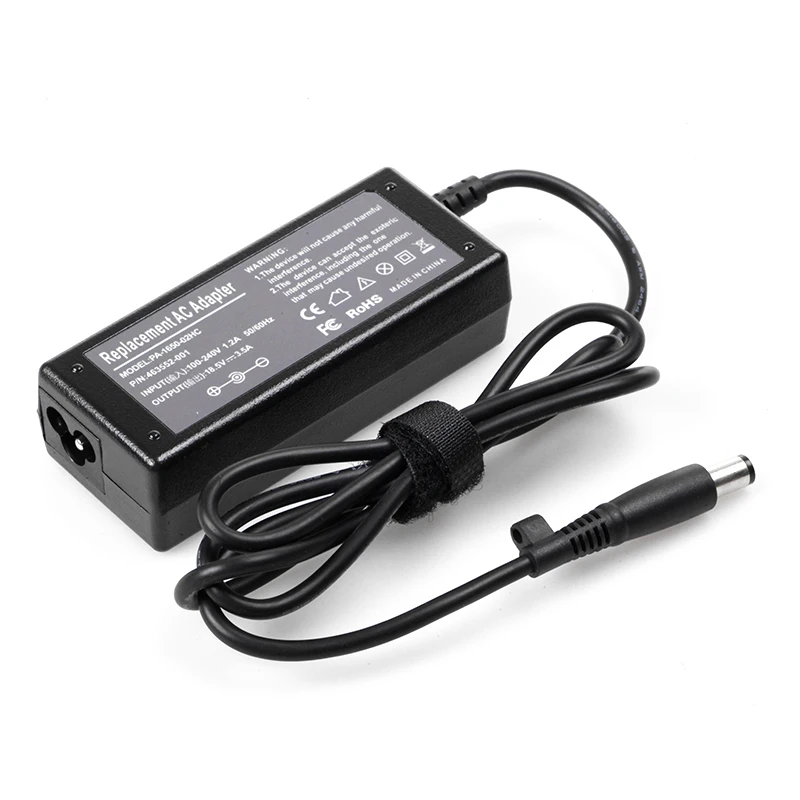 
18.5V 3.5A 65W Replacement Laptop AC DC Adapter Charger for HP Envy 14 DV4 DV7 M4 M6 Pavilion G6 G7 G4 DV4 DV5 DV6 DV6T DM4 