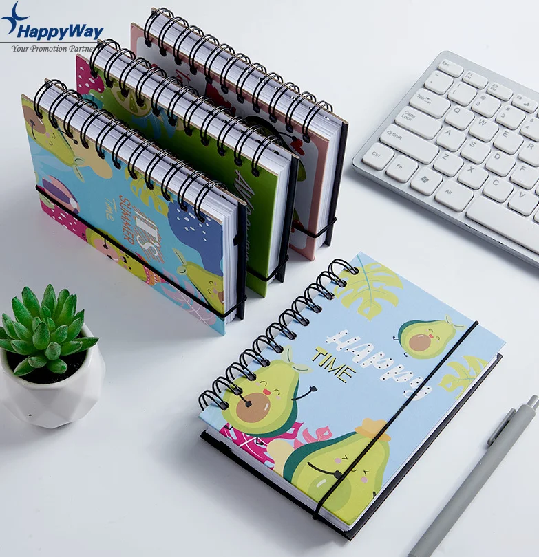 Custom Hot Selling Planner Notebook Cuadernos-por-mayor Cuaderno Espiral Vintage 100 Hojas Pasta Dura