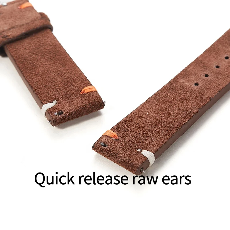 Personalized color matching patchwork leather grind strap switch fast release strap for Zuma watchband 22/20mm watch part