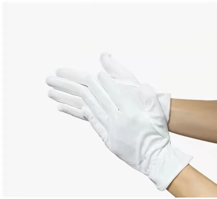 Microfiber clean cloth etiquette gloves Maid/driver/jewelry/wedding sweat-absorbing ceremony gloves