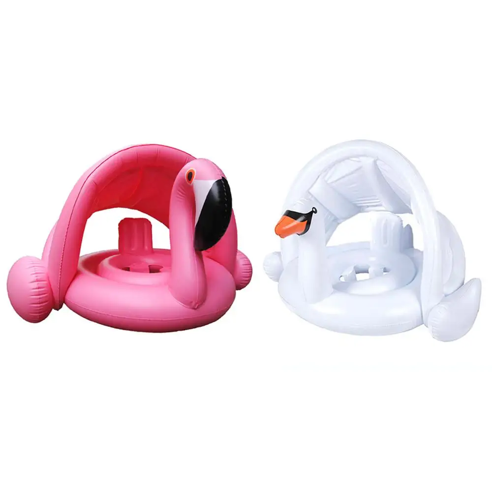 Flamingo Swan Inflatable Swim Ring Baby Toy Seat  Summer Water Fun Float Pool Children Swim Ring Beach Seaside