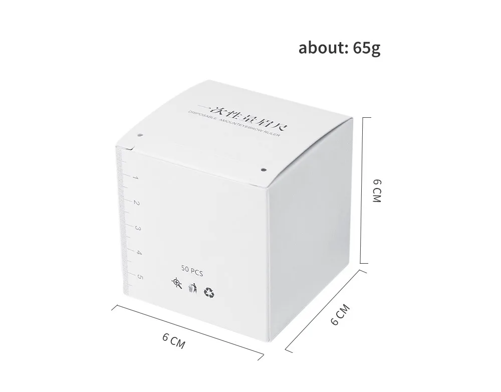 Transparent Eyebrow Microblad Stencil Ruler Tools Disposable Eyebrow Mapping Measuring Ruler