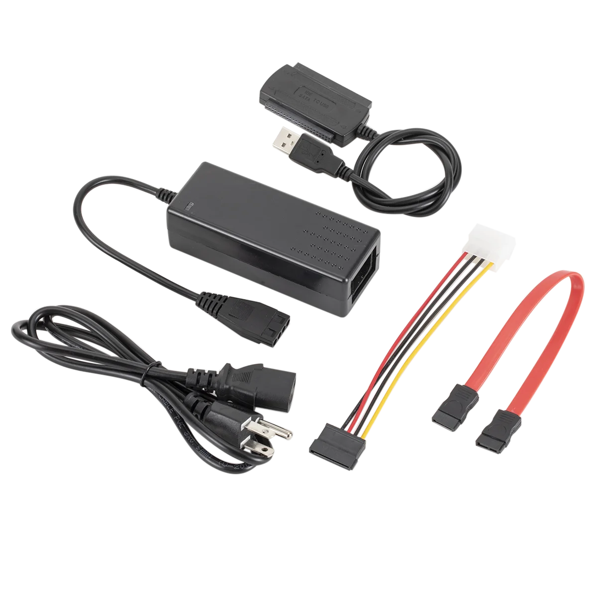 USB to SATA with power supply three purpose USB to IDE / SATA hard disk drive to data cable