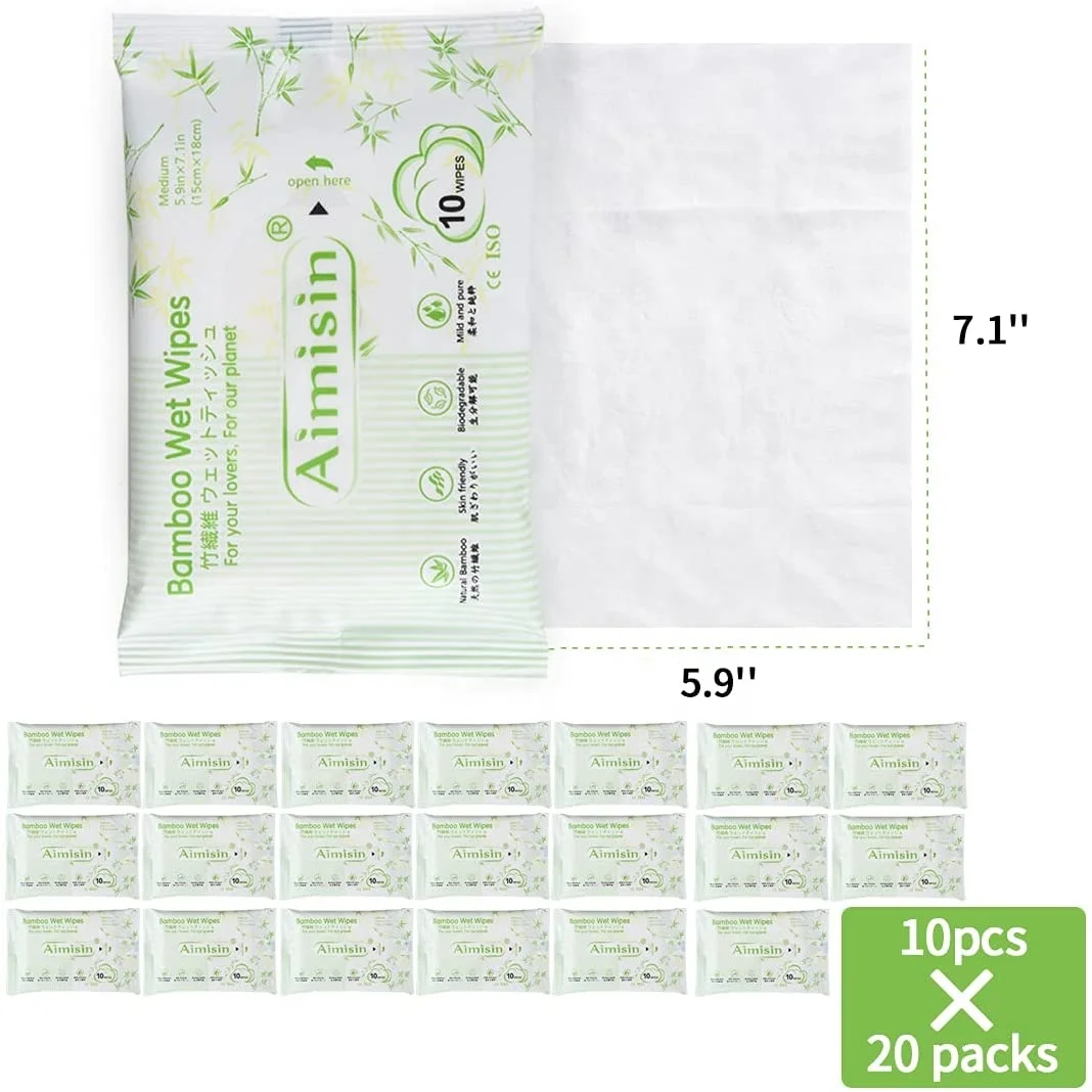 Friendly Natural Baby Care Travel Individual Wet Wipes For Hands And Face