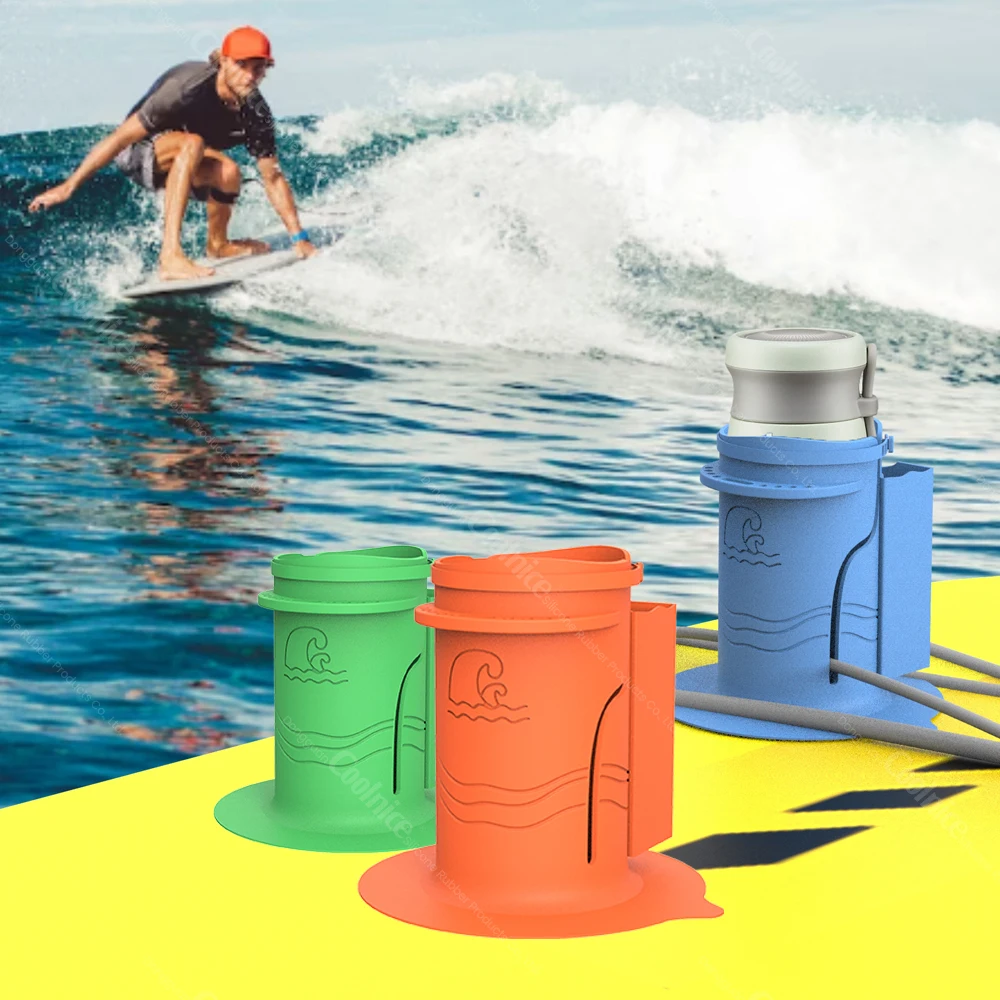 BPA free 40OZ Water Bottle Silicone surfboard sucker cup holders Drinks Holder Non-Tipping Insulated Boat Can Holder