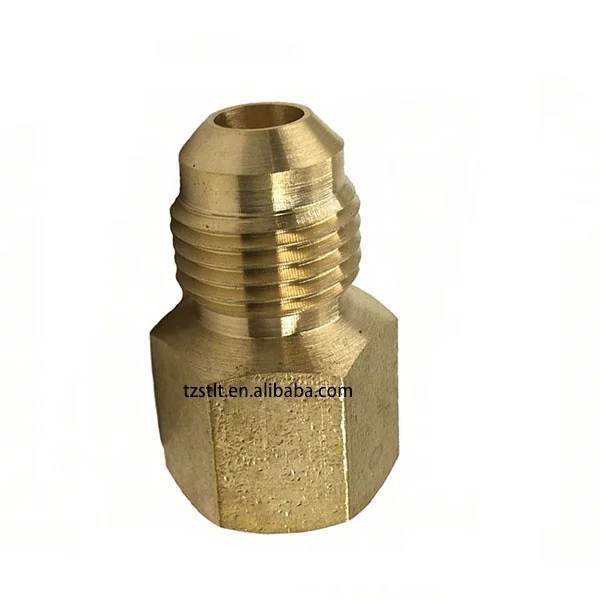 5/8 inch Flare x 3/8 inch FIP Brass 90-Degree Flare Elbow Fitting