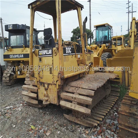 CAT D3C used mini bulldozer ORIGINAL caterpillar D3C D3G Swamp bulldozer D3 mini dozer