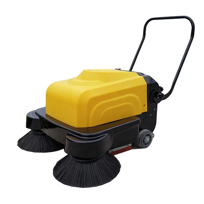 Walk Behind Electric Industrial Commercial Manual Road  Floor Sweeper For Warehouse