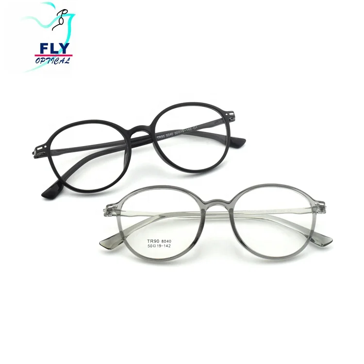 DOISYER 2019 Wenzhou Hot Sale TR90 Transparent Round Frames Optical Anti Blue Light Glasses Men