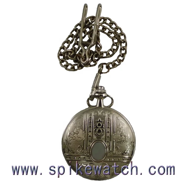 Quartz analog OEM ODM custom made plain pocket watch antique style