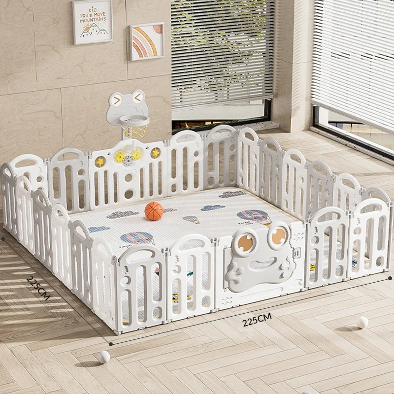 Toddler Foldable Plastic Playard Portable Indoor Game Outdoor Gate Pen Play Yard Safety Fence Kids Baby Playpens For Children