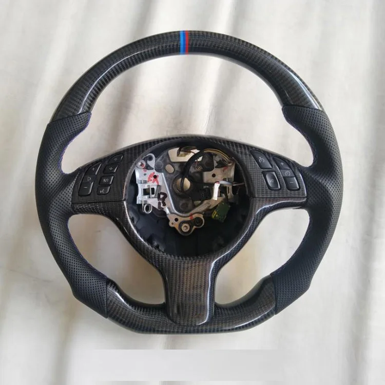 
Manufacture E46 Real Carbon Fiber Steering Wheel Fit For BMW 3 Series 