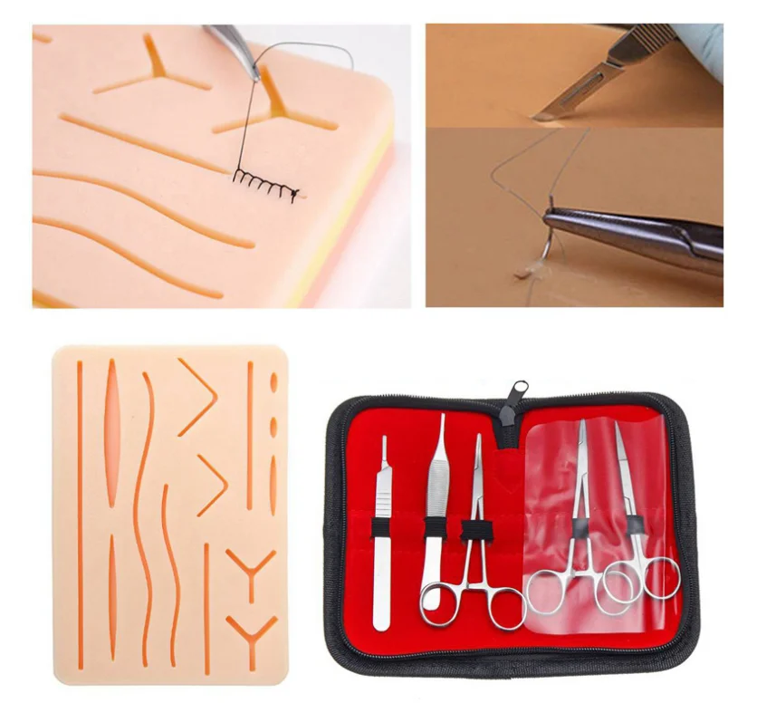 surgical training kit de sutura practice student suture  practice   kit for medical student