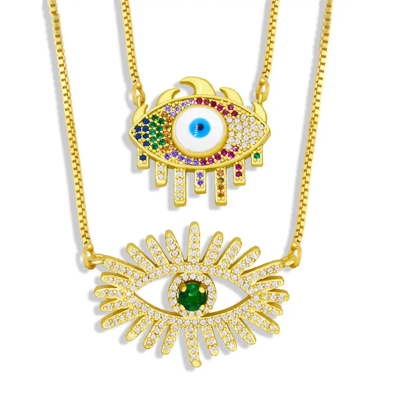 KDB9757 wholesale high quality latest all seeing eye necklace evil eye necklace