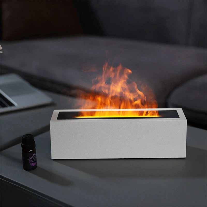AromaNano New Custom Logo Fire Flame Light Humidifier Essential Oil Volcanic Flame Aroma Diffuse