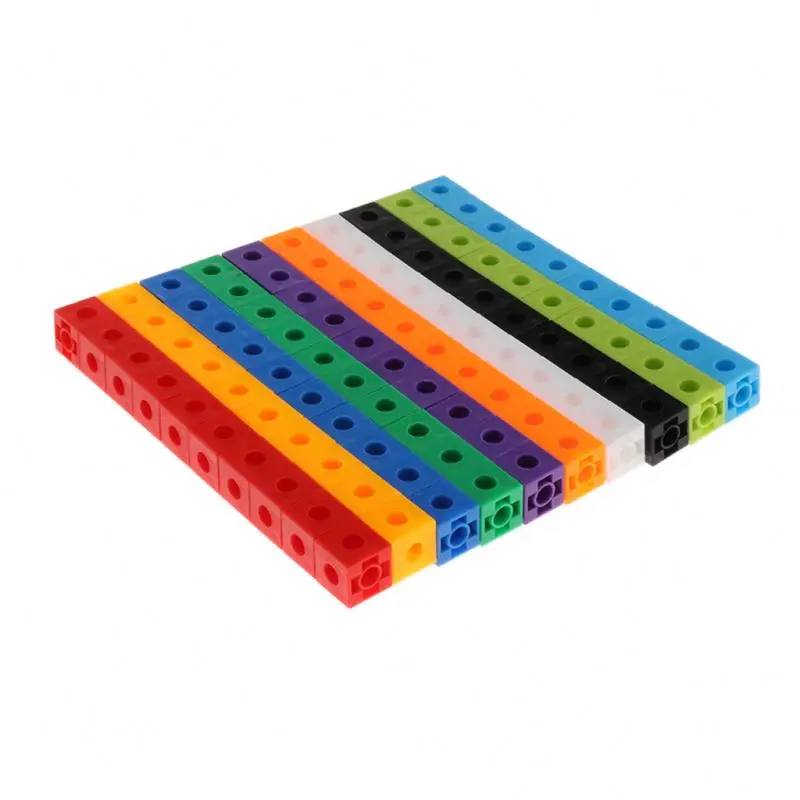 Popular New Producing Montessori Educational Toys Snap Cubes MathLink Cubes Math Manipulative Interlocking Counting Blocks