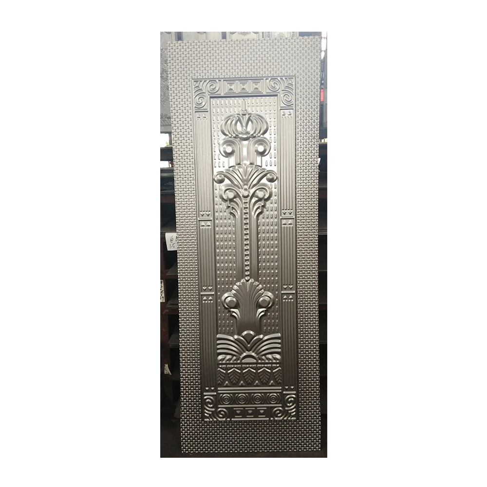 steel doors skin sheet cold embossed stamped panel moulded plate for houses gate exterior metal moulding skin interior