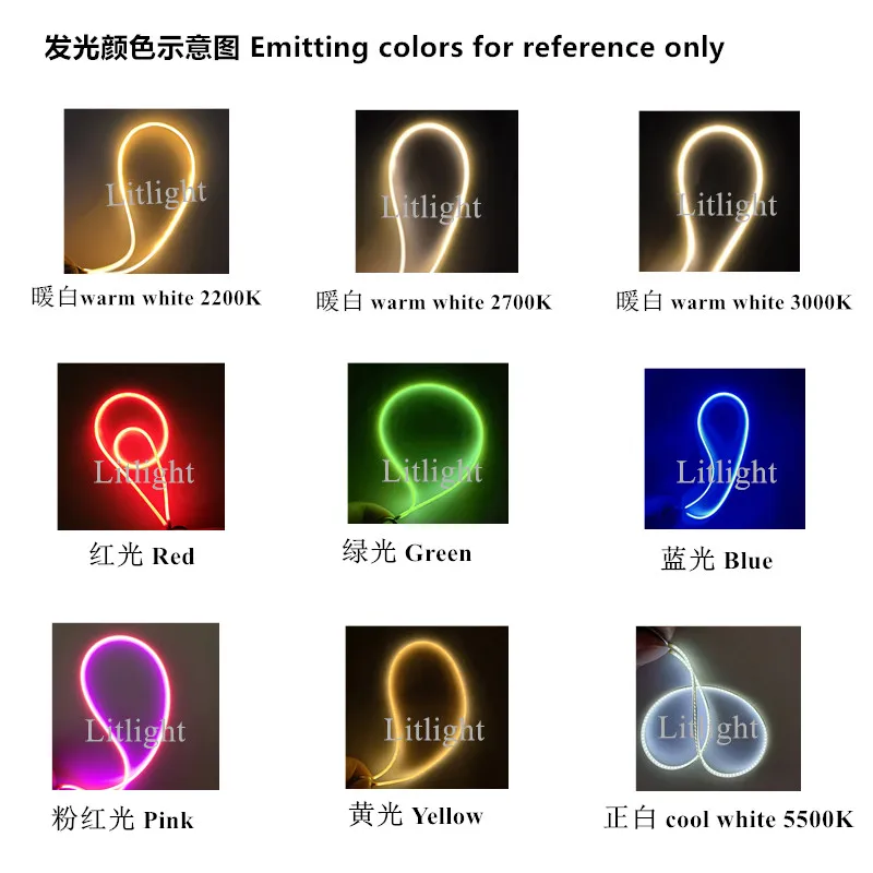 colorful cured light source 38 60mm 80 95mm 125mm 130 133mm 145mm 178 185mm 25mm 300 450mm 460 600 950 1200mm flex led filament