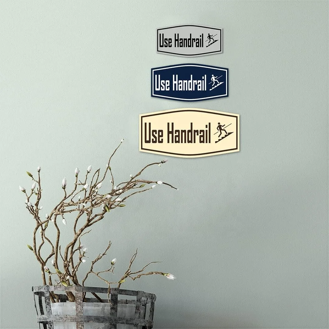 Securun 2024 Hot Selling Premium Manufacturer Factory Wholesale Custom Use Handrail Sign 4.5 * 9 Inches Custom Door Plate
