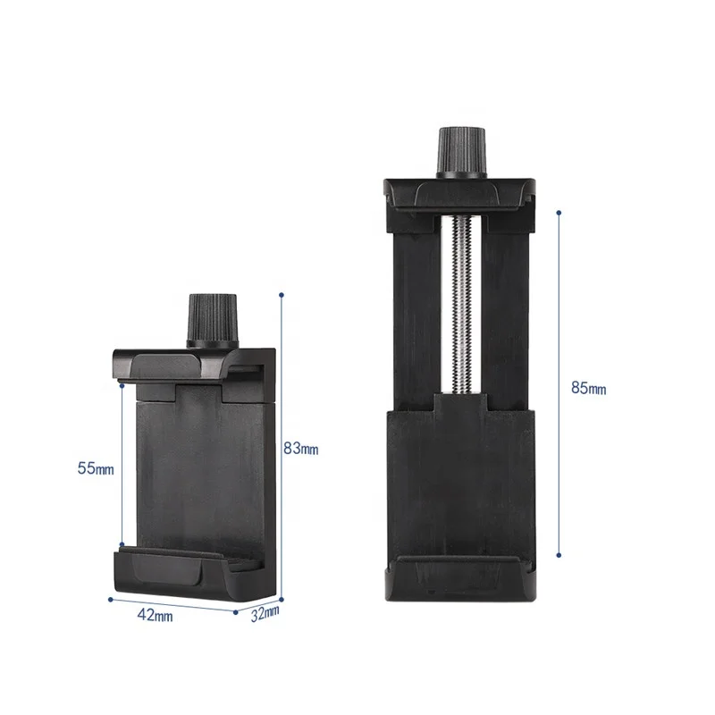 Universal Flexible 1/4 Inch Screw Cell Phone Tripod Mount Holder Adapter for Selfie Stick