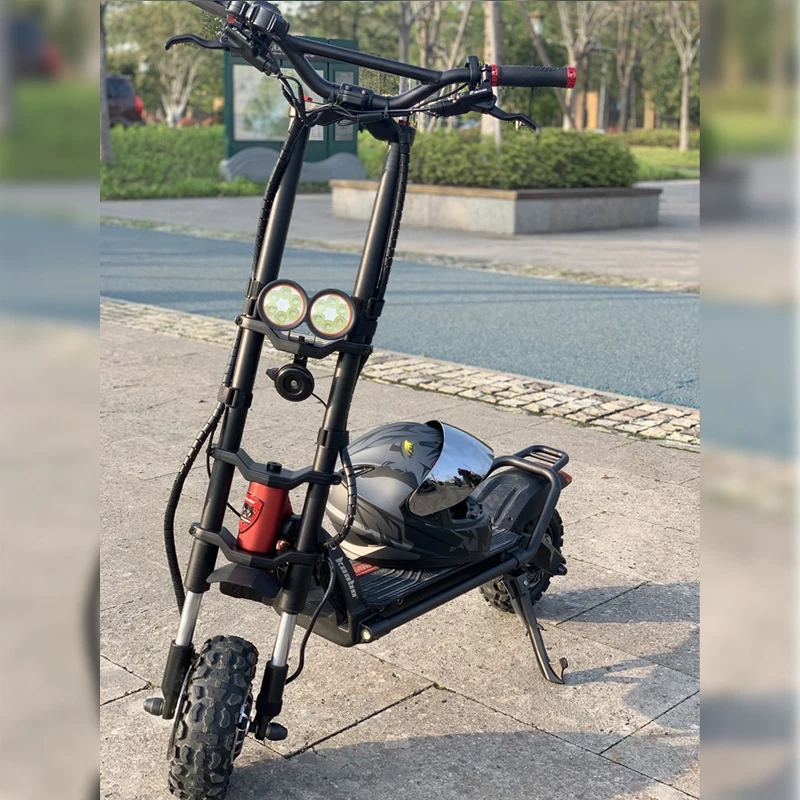 Долговечные складные электрические скутеры для взрослых wolf warrior 11, 2000 Вт, 60 в, естественный стиль