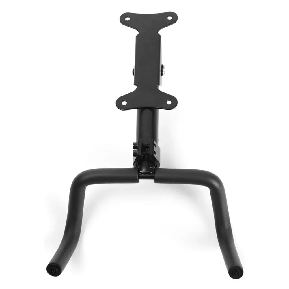 aluminium Bike Storage Rack Indoor Telescopic Double Hook Wall Mount Bicycle Parking Frame Display Stand with Foot Support