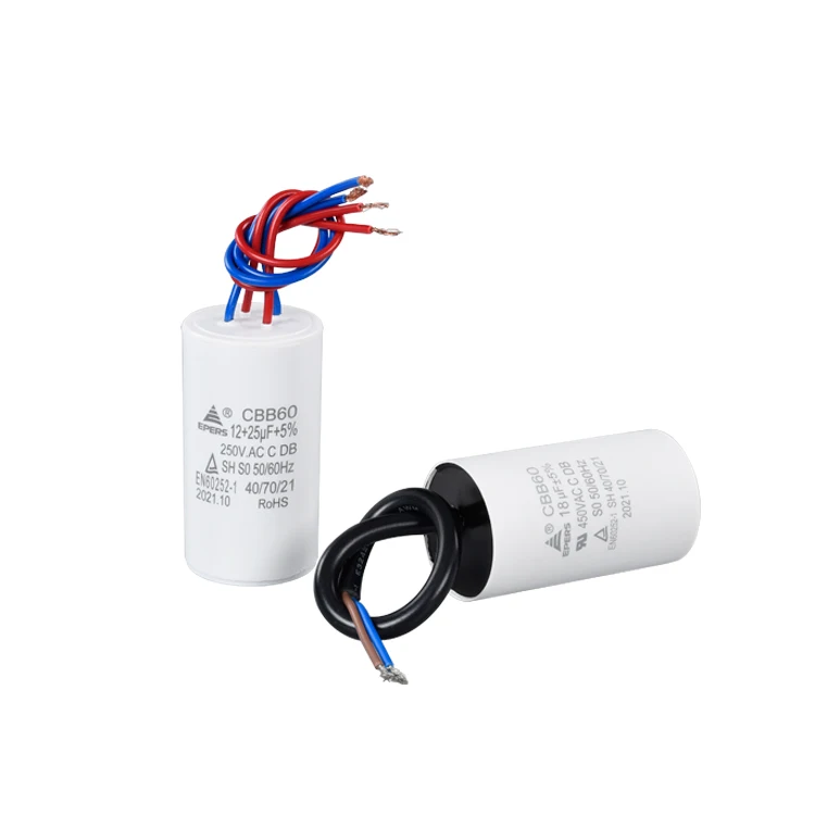 Epers Ac Motor Run 15Uf 8Uf 450V Cbb60 Start Capacitor Of Cbb60 2.5Uf