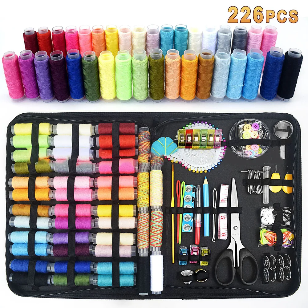 226 pcs Sewing Accessories, Friendly for Beginner and Professional for Worker, Suitable for School and DIY Gift