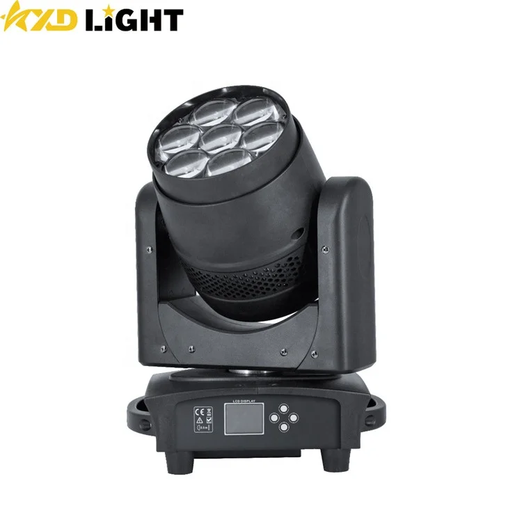 Christmas New Year Nightclub Disco Stage Party 7PCS 40W RGBW LED Beam Wash Moving Head Light For Wholesale