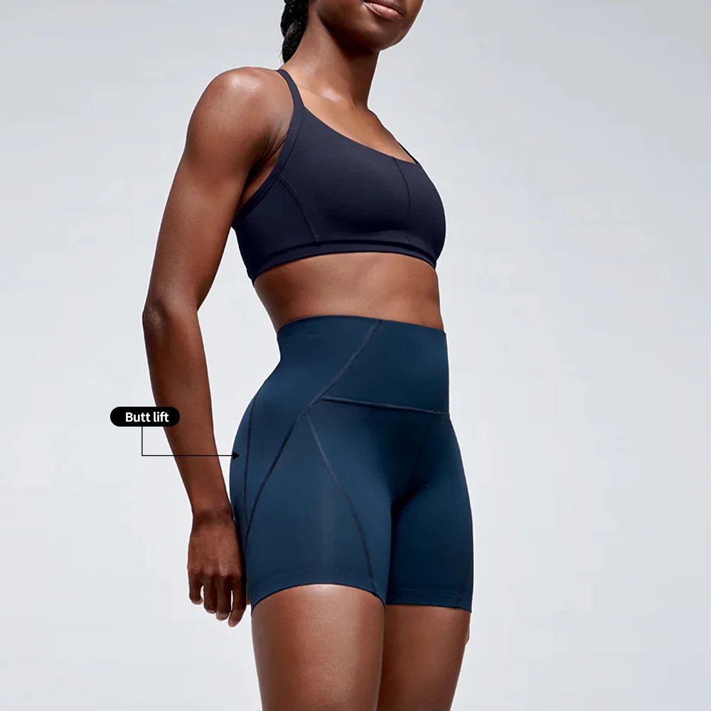 Yoga Sets Fitness Mujer 2024 Custom 2 Piece Crop Top and Yoga Shorts Set Plus Size Gym Clothes Women Sports Set