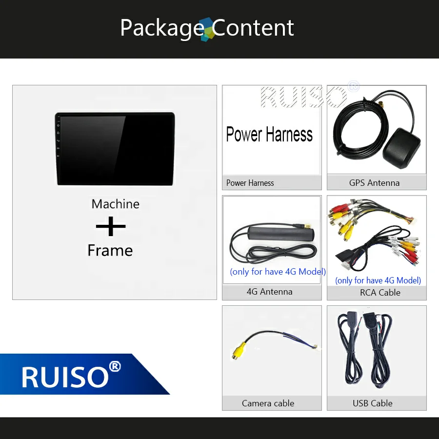 RUISO Car Radio Android Car Player For Toyota Corolla E130 E120 2000 Car GPS auto carplay Multimedia audio all in one stereo