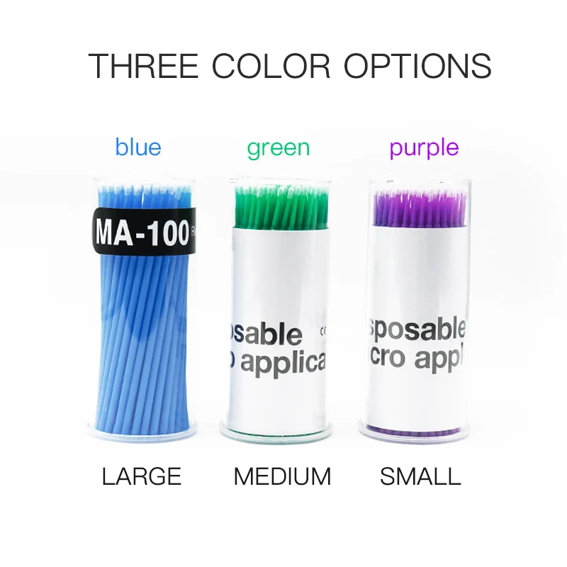 100pcs/box  Make up tools Cotton Swabs bulk eyelashes extensions tool cotton buds