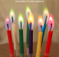 Colorful Kids Candle Sparkler Birthday Cake Candles Rainbow Flame Happy Birthday Candles