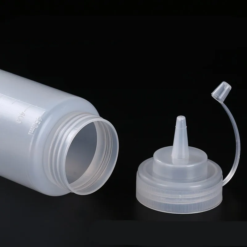 120ml 250ml 350ml 450ml 500ml 680ml 800ml 1000ml 1L HDPE Plastic pointed mouth tomato Sauce Salad seasoning Squeeze