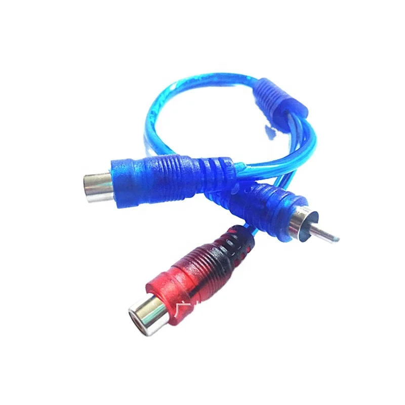 Harmtesam Car one minute two audio line blue Ming a female two male one male two female car audio line