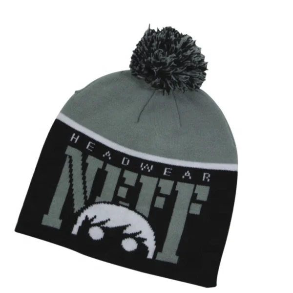Cheaper Custom Design Unisex Solid Color Plain Comfortable Soft Knitted Hats Winter Beanies With Pom Pom