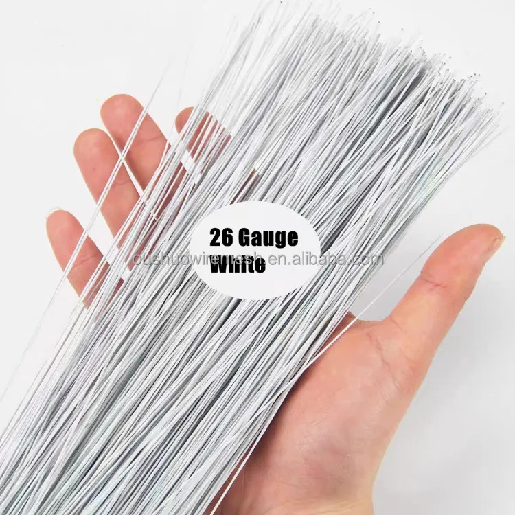 Белая цветная бумажная переплетная проволока для флористов