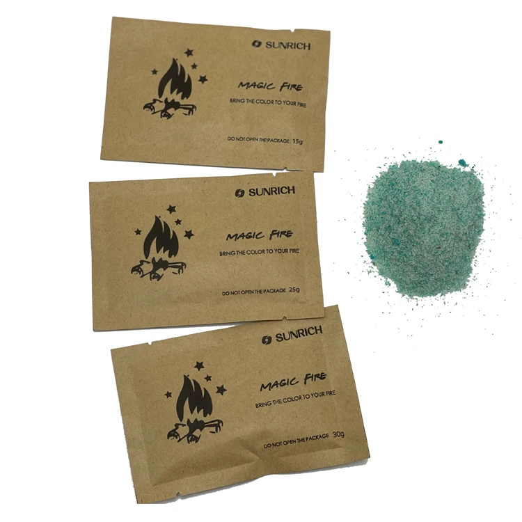 Enchanted Flames Fire Changing Color Packets for Campfires Fire Pits Outdoor Wood Fireplaces Long burning  Safe and Non-Toxic