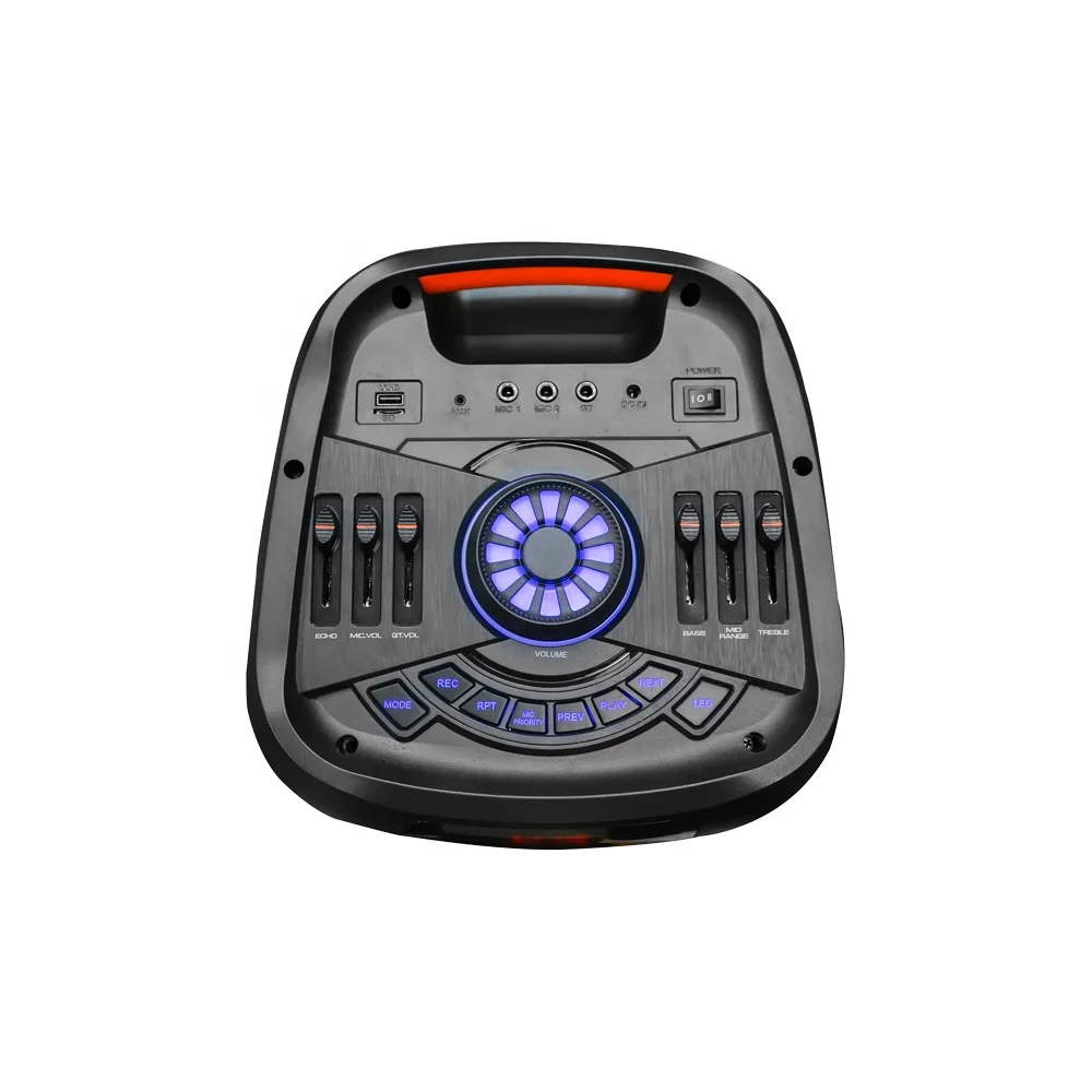 Factory direct sales 8 inch portable speakers  lead acid battery party outdoor wireless speaker