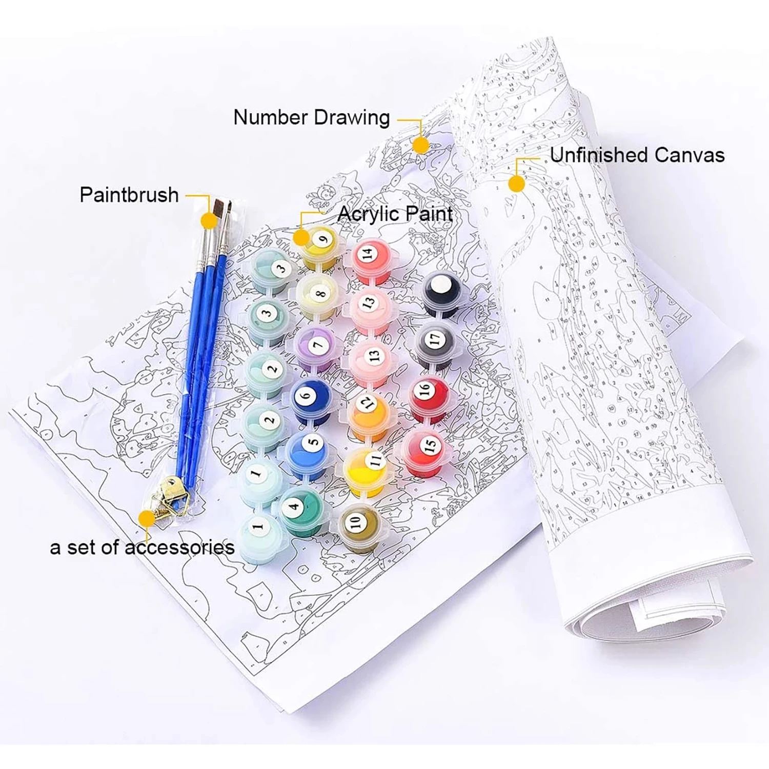 Теплый подсолнечника Цифровая живопись комплект взрослый цифровой живописи для начинающих акриловые краски для стен и потолков украшения стены выполненные 40x50cm