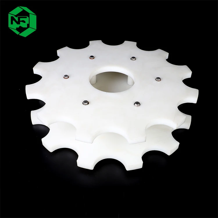 
Hot selling plastic processing accessories plastic gear casting molding conveying equipment star wheel plastic sprockets 